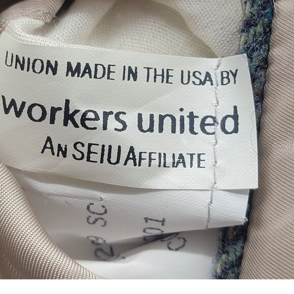 BEN SILVER Jacket Mens 42R Multi TWEED Herringbone Blazer Sport Coat Heavy Wool - Picture 7 of 13